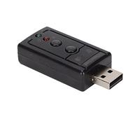 Acouto Scheda Virtuale Amplificatore Interno e Controlli del Volume Scheda a 7 con Connessioni da 3 Porte da 5 Mm e Microfono Tramite VirtualeScheda a 7 CanaliSuono 3D