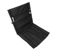 Acouto Sedia da Pavimento in Spiaggia con Supporto Posteriore Pieghevole Portatile Sedia da Campeggio Traspirante per la Pesca all'aperto OD Verde Altre attività Alloggia (BLACK)