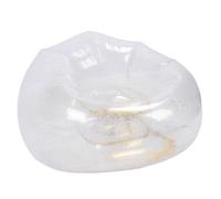 Acouto Sedia Gonfiabile Confortevole Rilassante TRASPARENTE Ergonomica Salvaspazio Poltrona Gonfiabile in PVC Oro per un Tocco Che Consente il Colore del Divano TRASPARENTE Creativo per un'estetica