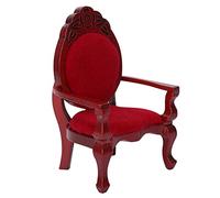 Acouto Sedia in Miniatura per Casa delle Bambole, Set di Mobili per Bambole in Legno, Design Vintage Fatto a Mano, Ideale per Box/Cover delle in Scala 1:12