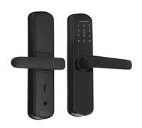 Acouto Serratura per Impronte Digitali con Chiave Meccanica Ingresso di Sicurezza in Lega di Alluminio per Ufficio La Testa del Dormitorio Ha il Riconoscimento LockFingerprint Door LockCard Door