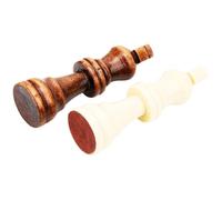 Acouto Set di Pezzi degli Scacchi in Legno, 32 Pezzi degli Scacchi in Legno Realizzati a Mano, Perfetti per Giochi da Tavolo per Famiglie, Dai 3 Anni in su