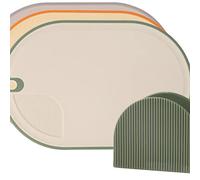 Acouto Set di Taglieri, a Doppia Faccia, 3 Pezzi con Base di Stoccaggio, per Taglieri di di Plastica di Carne e Verdure (#4)