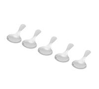 Acouto Set Mini Cucchiai da 5 Pezzi, Paletta per Gelato Multiuso, Cucchiaio da tè e Dessert, Materiale in Acciaio Inossidabile 304 per Uso Alimentare, Utensili da Lisci e Lavabili in (SILVER)