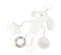 Acouto Sonagli Appesi per Culla Giocattolo Simpatico Coniglietto con Clamp/Holder in Peluche con Suono BB per Neonati a Doppio Scopo Baby P Sonagli Appesi per Culla Giocattolo da Appendere Al