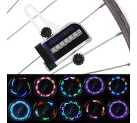 Acouto Spoke Lightspoke lam Bike Side 14ED RGB Accessorio per Lampada a Filo Luminoso a Raggio per l'interruttore di Salvataggio di Montagna Manuale in modalità Energia Reciproca Dinamica può