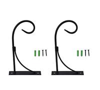 Acouto Staffa per Appendere Piante, Gancio da Parete in Ferro Resistente con Hardware di Montaggio a Vite, per Piante Sospese, Mangiatoie per Uccelli, Lanterne, Decorazioni