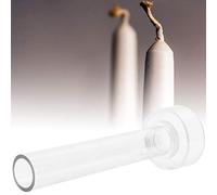 Acouto Stampo per Candele Coniche, Stampi Stampo Conico Alto Classico in Plastica Trasparente con Coperchio in Metallo per Decorazioni per Cene a Lume di Candela di Natale, Pilastro per Candele con