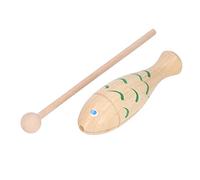 Acouto Strumento a Percussione Strumento Musicale Portatile in Legno a Forma di Pesce per Bambini Piccoli Il Rosso Attira l'attenzione, i Colori Mantengono Pesci Diversi Portandoli e Progettandoli