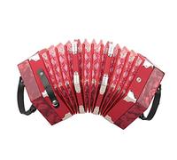 Acouto Strumento Musicale a Fisarmonica Professionale a 20 Pulsanti per Fisarmonica Resistente e Durevole S AccordionButton Accordion20 Accordion20 ConcertinaConcertina (rosso)