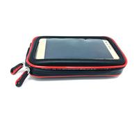 Acouto Stuffa per Telefono Manubrio con Foro per Cuffie per Motociclette per Bici TPU Schermo per Telefonare al Tuo Buco con l'ascolto di Un Semplice Telefono per Telefoni Manubrio Musicale (Black