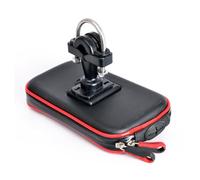 Acouto Stuffa per Telefono Manubrio con Foro per Cuffie per Motociclette per Bici TPU Schermo per Telefonare al Tuo Buco con l'ascolto di Un Semplice Telefono per Telefoni Manubrio Musicale (Black