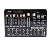 Acouto Supporto Scheda Audio Dal INGRESSI e Uscite Multipli Scheda Mixer Audio Portatile Professionale Multifunzione Console di Missaggio Suono e Gamma Che Consentono la Connessione degli INGRESSI