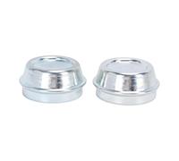 Acouto Tappo Antipolvere per Ruota per Rimorchio, 2 Pezzi 48 Mm, Coperchio Antigrasso per Ruota in Acciaio Zincato con Installazione Semplice, Ricambio per Ruota per Rimorchio Alko