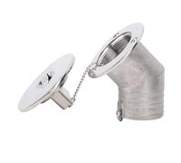 Acouto Tappo Carburante per Barca con Collo Angolato Senza Chiave 45 Gradi 50 Mm 2 Pollici Acciaio Inossidabile 316 Lucidato a Specchio per Yacht Motoscafo RV è Realizzato con qualità Ensuri