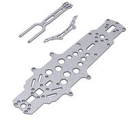 Acouto Telaio in Fibra di Carbonio Rc Ad Alta flessibilità Ad Alta flessibilità Cnc Macchina Cavo 2 Strati Sostituzione della Piastra di Telaio Rc (SILVER)