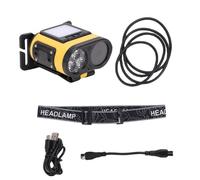 Acouto Telecamera 2K Montata Sulla Testa, Obiettivo Regolabile a 180 Gradi con Compressione H265 e Rilevamento del Movimento, Controllo WiFi in Tempo Reale, 4 modalità di