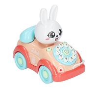 Acouto Telefono per Bambini Giocattolo per Auto Cartone Animato Coniglio Bambino Apprendimento Telefono Cellulare Giocattolo per Auto per la Prima Educazione Blu Come Cellulare Essere Gioco Multiplo