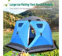 Acouto Tenda da Pesca per Pesca Invernale, Campeggio e attività all'aperto, Portatile, Leggera e Impermeabile, Rifugio per 6 Persone, Design Rinforzato con più Spazio, Tenda in Vetro, Resistente e