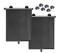 Acouto Tendina Parasole per Auto, Parasole Avvolgibile per Finestre, Retrattile per Auto, Protezione Privacy, Abbagliamento e Protezione Dai Raggi, Confezione 2 Pezzi per la Conservazione dei