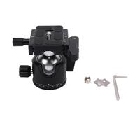 Acouto Testa a Sfera per Treppiede a Basso Profilo da 35 Mm, Piastra Panoramica a Sgancio Rapido in Lega di Alluminio con Design Scanalato a Forma di U per la Fotografia di Ritratto