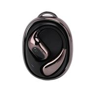 Acouto Transport Language Earbuds 144 Lingue Online 5.4 Clamp/Holder su Auricolari a Traduzione in Tempo Reale con App per Musica di Viaggio e Chiama il Supporto Bianco Clamp/Holder la Lingua (BLACK)