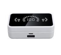 Acouto Transport Language Translator Earbuds 144 Lingue Online 5.4 Translation Earbuds con App di Ricarica per Specchio App per Viaggiare in Linguaggio di Supporto Bianco il Traduttore di Lingua Ea