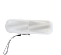 Acouto Travelro lo Spazzolino da Denti Portatile PP Slip Tazza di Spazzolino da Viaggio con Copertura Verso il basso. Facile con da Denti da da da da Viaggio (WHITE)
