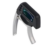 Acouto Tuner Capo CAPMP/supporto Sensibile Sintonizzatore di Zinco Legale Ukuleled 2-in-1 per una Risposta Rapida (SILVER)