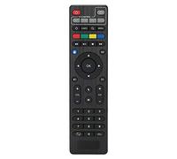 Acouto TVIP Set Top Box Telecomando Sostitutivo Telecomando Universale per Modelli TVIP 410 412 415 605 S300 Resistente Plastica ABS Nera a Lungo Raggio 10 Metri con Testa Larga