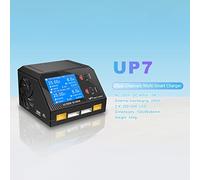 Acouto UP7 Caricabatterie con Bilanciamento della Batteria Scaricatore AC 200 W DC 2x200 W 10Ax2 Doppio Canale per Lipo LiHV Lilon LiFe L'uscita della Batteria è Diversa in 400 AC/DC 200 Il
