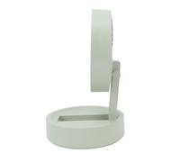 Acouto Ventilatore da Scrivania 3 velocità Display Digitale Telecomando Ricaricabile USB Ventilatore da Tavolo Oscillante con Luce Notturna per Ufficio e Casa Bianco 1 velocità da Scrivania Tavolo