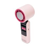 Acouto Ventilatore Portatile per Raffreddamento del Ghiaccio Display Digitale a LED Ricaricabile Ventilatore Manuale a 100 velocità con Luce a LED per Viaggi all'aperto Roseate Combina un Potente