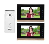 Acouto Video Intercom Cablato SENSORE CMOS HD un Tasto Sblocco TOUCT CONTROLLA CAMERA CON SCHERMATO DEGLI SCHEMA PER APPARTAMENTO HOME APPARTAMENTO SIGNORE SENSORE IMMATICO CMOS AUTOMATIC (#2)