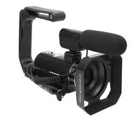 Acouto Videocamera con Microfono 4K 56MP Zoom Digitale 18X Schermo TFT Girevole da 3 Pollici Luce di Riempimento Frontale Stabilizzatore Portatile Batterie da 1700 MAh per Viaggi Nozze