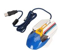 Acouto Wired Ergonomico RGB Retroilluminato DPI 7 Tasti Programmabili Gaming per Gaming Office Study Giallo 2400 4800 può Passare Attraverso il Mouse Cablato Mouse da Gioco da Ufficio da Gioco (WHITE)