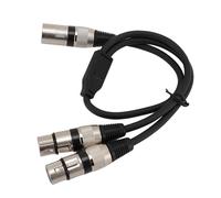 Acouto XLR Maschio con Doppio Cavo Femminile Hi -fi Qualità del Suono per L'amplificatore Microfono da 19,7 Pollici per il Professionista