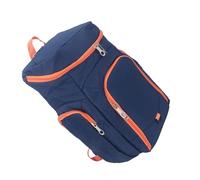 Acouto Zaino da Basket e Calcio, in Tessuto Oxford, Grande Borsa Sportiva con Supporto per Palla, per Pallavolo, Nuoto, Palestra, Viaggi, Tessuto Blu Navy Arancione, Resistente e Resistente agli (#2)