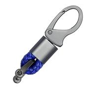 ACPURI Catena portachiavi in lega di zinco intrecciata per auto, decorazione da appendere, gioiello da appendere, regalo aziendale per uomini e donne, blu, regolare