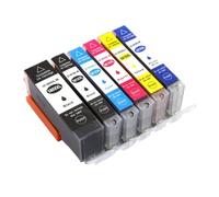 AcqjEYdoX Cartuccia d'inchiostro PGI-580 CLI-581 PGI 580 CLI 581XXL compatibile con TS705 TR7550 TR8550 TS6150 TS8150 TS9150 TS9155(6pcs)