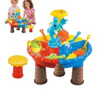 'Acqua all'aperto - Tavolo di Sabbia interattivo, Stazione da Gioco sulla Spiaggia, Giocattolo per Bambini Che impara | Attrezzature per attività educative Creative, configurazione di