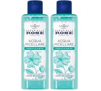 Acqua alle Rose, Acqua Micellare Purificante per Pelli con Imperfezioni, Strucca e Deterge Viso, Occhi e Labbra, con Attivi Astringenti di Rosa Multiflora per Opacizzare, Senza Risciacquo, 200 ml