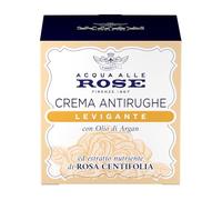 Acqua alle Rose, Crema Viso Antirughe Levigante con Estratto Nutriente di Rosa Centifolia e Olio di Argan, Azione Antirughe per Pelli Normali, Nutre a Fondo e Rassoda la Pelle, 50 ml