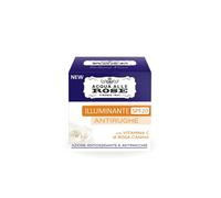 Acqua alle Rose, Crema Viso Illuminante Antirughe con Vitamina C di Rosa Canina e Vitamina C Micellare, Antirughe, Antimacchie, Antiossidante e Illuminante, SPF20, Pelle Elastica e Radiosa - 50 ml