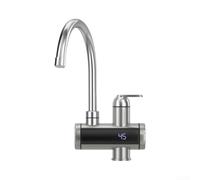 Acqua calda digitale a LED per rubinetto per riscaldamento istantaneo uso | Riscaldamento rapido 3kW, LED per display temperatura, gamma 25-50°C, corpo in acciaio inox, uso bagno cucina