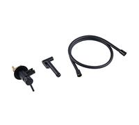 Acqua calda e fredda ibrida montata a mano a parete con supporto for bagno, cucina, WC, rubinetto, bidet, spruzzatore Per Igiene(Black)