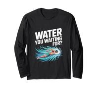 Acqua Che aspetti Il Nuoto Motivazione Nuotatore Maglia a Manica