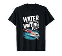 Acqua Che aspetti per Nuotare Pun Diver Splash Maglietta