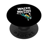 Acqua che stai aspettando immersioni subacquee Umorismo subacqueo PopSockets PopGrip Adesivo