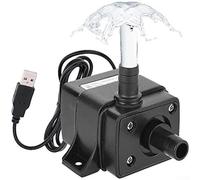 Acqua DC senza spazzole alimentata tramite USB per acquari, acquari e fontane - portata 120 l/h, altezza di sollevamento 100 cm, silenziose sommerse